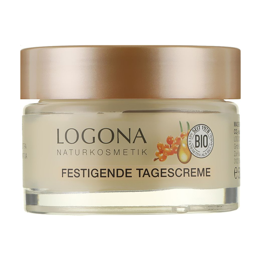 Денний крем для обличчя Logona Festigende Tagescreme Extra Pflegend Екстраживлення, проти зморщок, з обліпихою та медом, 50 мл